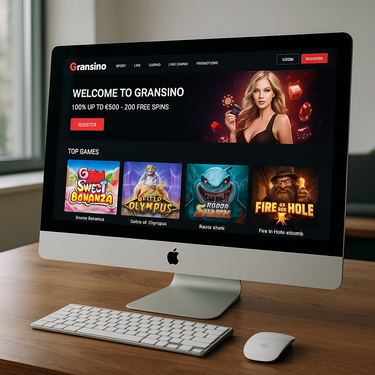 Gransino - Desktop Casino Interface - Modern Rock Design